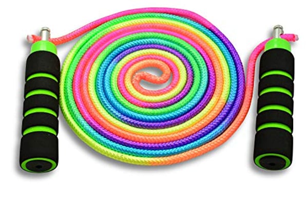 Anna's Rainbow Double Dutch Jump Rope - 14ft Long Skipping Rope