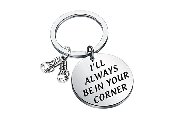 Boxing Keychain Boxing Gloves Charm I’ll Always Be Being in Your Corner Keychain