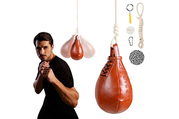 UWTHFIT Speed Bag Boxing Dodge Bag Maize Slip Ball for Boxing Reflexes & Reaction Practice