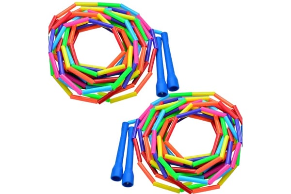BuyJumpRopes Beaded Double Dutch Jump Ropes - Pair of 14ft Ropes