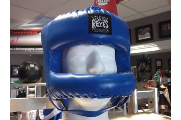 Cleto Reyes Leather Boxing Headgear with Nylon Face Bar