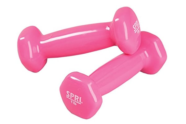 Dumbbells Hand Weights Set of 2 - Vinyl Coated Exercise & Fitness Dumbbell
