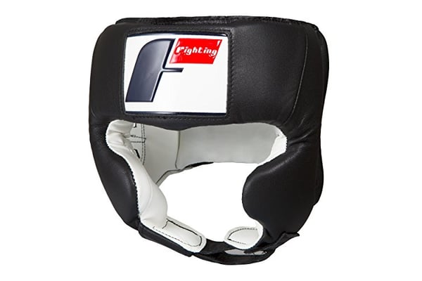 Fighting Sports USA Boxing Headgear (Open Face), Black, Large