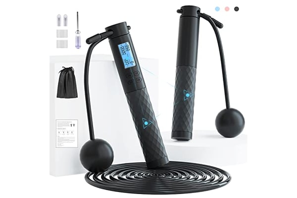 Fitness Jump Ropes with Calorie Counter and Silicone Handles