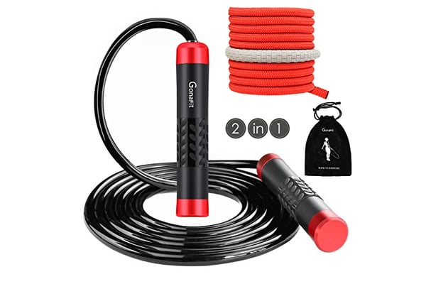 GonaFit 1lb Weighted Jump Rope for Fitness