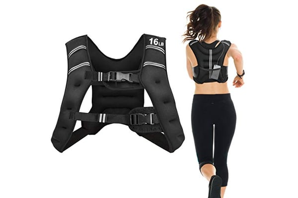 Goplus 30lb Weighted Vest with Reflective Stripe