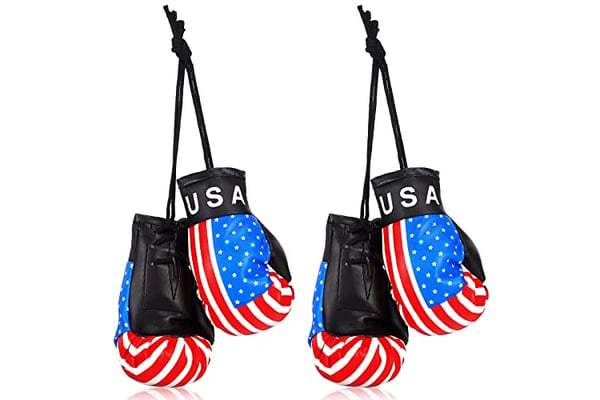 Harrycle USA Country Flag Mini Boxing Gloves Keychain
