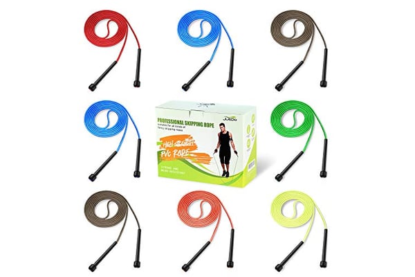 JUSDO Adjustable PVC Jump Rope for Cardio Fitness
