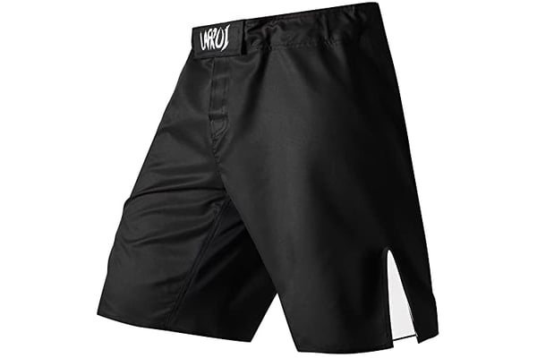 LAFROI Mens MMA Boxing Shorts (Black)
