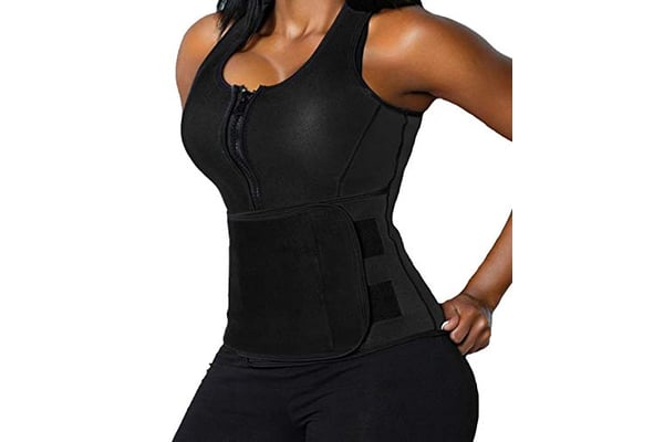 Lelinta Sweat Vest for Women Neoprene Sauna Suit Tank Top Vest with Adjustable Shaper Trainer Belt