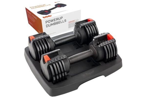 Lifepro Adjustable Free Weights Dumbbell Sets with Rack