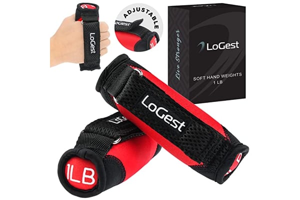 LoGest Soft Hand Weights with Adjustable Straps