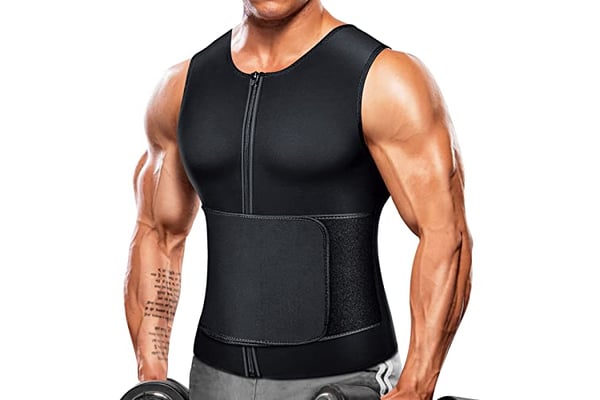 Mayboom Mens Waist Trainer Sauna Vest for Men Weight Loss Body Shaper Sweat Vest for Men Faja Para Hombre Plus Size