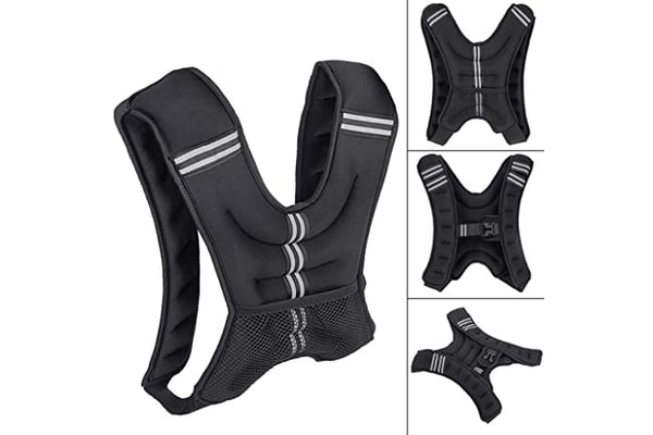 Multiple Weighted Vests, Adjustable Body Weight Vest with Reflective Stripe