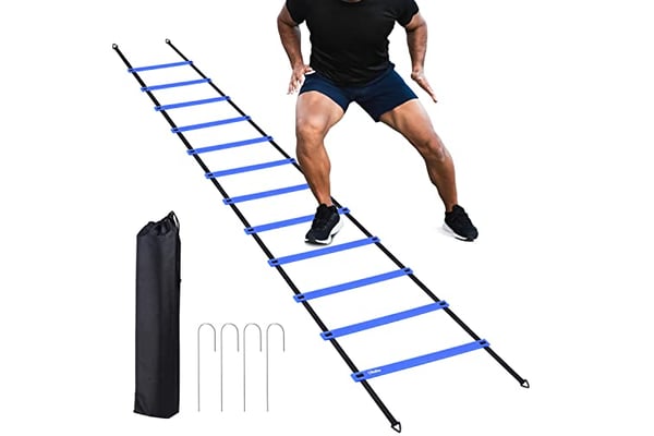 Ohuhu Agility Ladder Speed Training Set 12 Rung 20ft Exercise Ladders