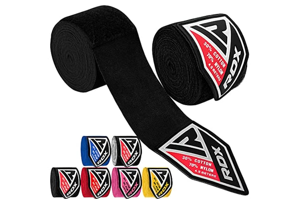 RDX Boxing Hand Wraps Inner Gloves - 180 Inch Elasticated Thumb Loop Bandages