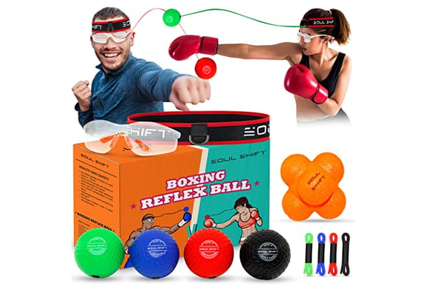 Soul Shift Boxing Reflex Balls and Reaction Ball with Safety Glasses