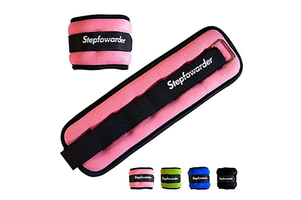 Stepfowarder Ankle Weights Pair Set with Adjustable Strap for Arm, Hand & Leg