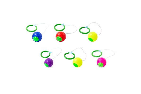 TOYANDONA Colorful Skip Ball Set 6 Pcs Sports Swing Ball Ankle Jump Rope Toy