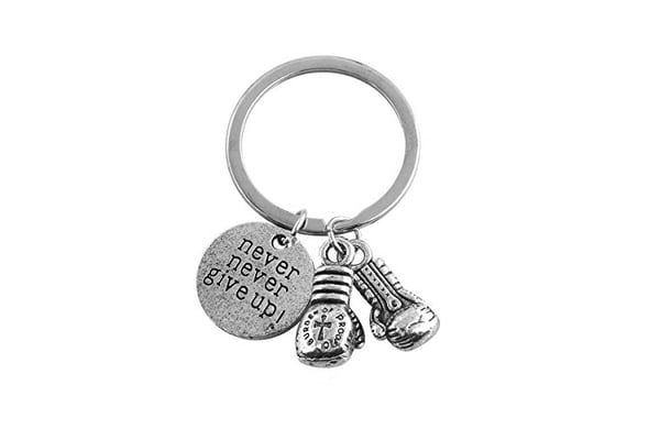 Wen XinRong Never Give Up Boxing Keychain